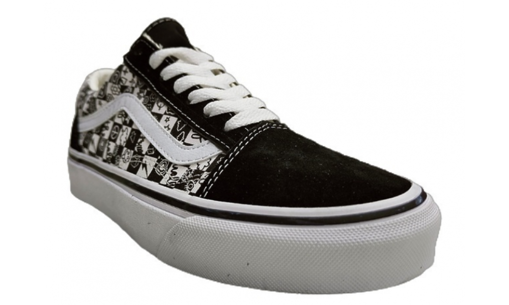 Gray checkered clearance old skool vans